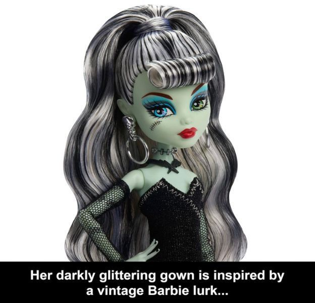 Колекційна лялька Френкі Штейн Монстер Хай Барбі Monster High x Barbie Frankie Stein Mattel JHK28 JHK28 фото
