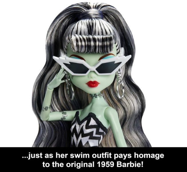 Колекційна лялька Френкі Штейн Монстер Хай Барбі Monster High x Barbie Frankie Stein Mattel JHK28 JHK28 фото