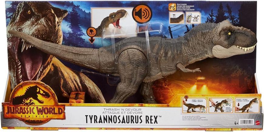 Фігурка Світ юрського періоду Тиранозавр T-Рекс Jurassic World Thrash 'N Devour Tyrannosaurus T Rex HDY55 HDY55 фото