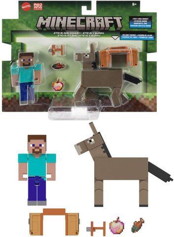 Ігровий набір фігурок Майнкрафт Стів і Віслюк Minecraft - Mattel JCN54 JCN54 фото