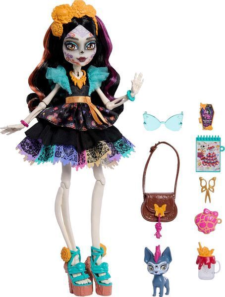 Кукла Монстер Хай Скелита Калаверас Monster High Skelita Calaveras JHK34 JHK34 фото