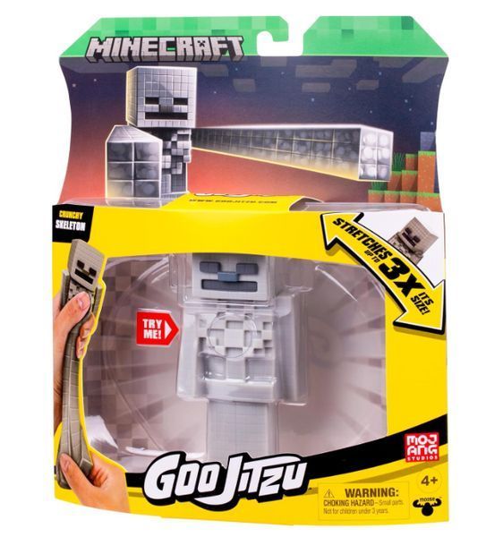 Фигурка Скелет Майнкрафт Minecraft Heroes of Goo Jit Zu Stretchy Character Moose 43115 43115 фото