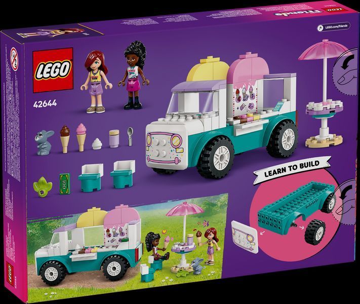 Конструктор Лего Френдс машина Грузовик с мороженым Хартлейк Сити Lego Friends 42644 42644 фото