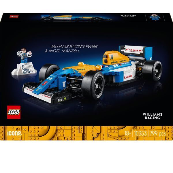 Конструктор Лего Іконс болід F1 та Найджел Менселл Lego Icons Williams Racing FW14B 10353 10353 фото