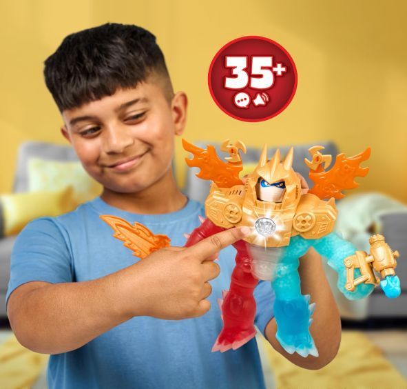 Інтерактивна фігурка Герої Годжитсу Goo Jit Zu Goo-Tron Supreme 43028 електронна розтяжна MOOSE 43028 фото