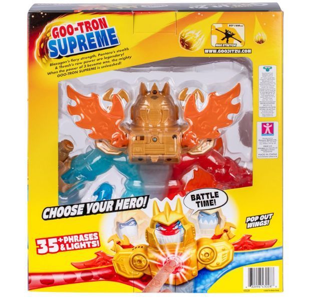 Інтерактивна фігурка Герої Годжитсу Goo Jit Zu Goo-Tron Supreme 43028 електронна розтяжна MOOSE 43028 фото