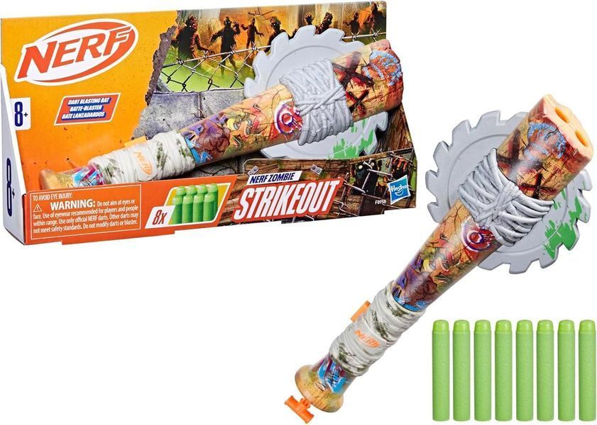 Бластер Нерф Зомбі страйк Біта Nerf Zombie Strikeout F8958 F8958 фото