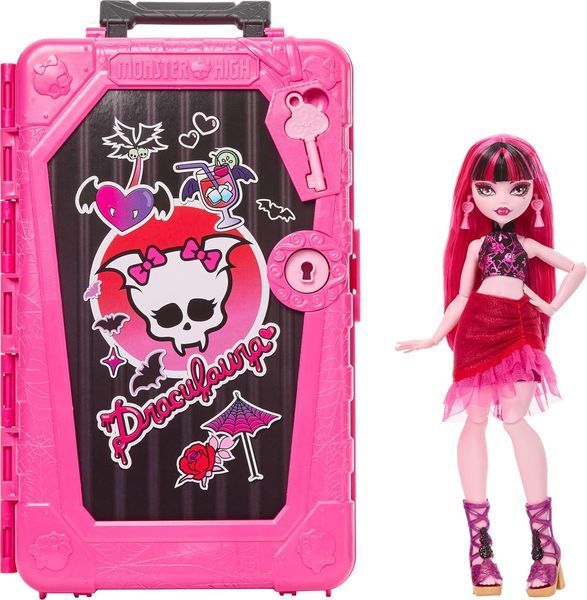 Лялька Монстер Хай Дракулаура Шафа Валіза Моторошні канікули Mattel Monster High Draculaura JDR50 JDR50 фото