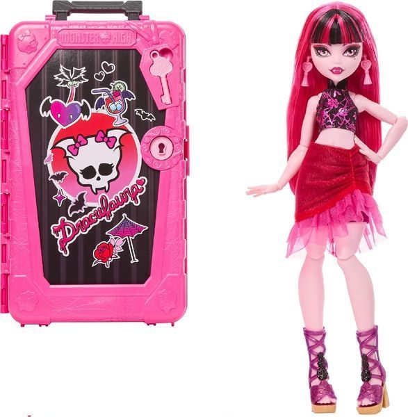 Лялька Монстер Хай Дракулаура Шафа Валіза Моторошні канікули Mattel Monster High Draculaura JDR50 JDR50 фото