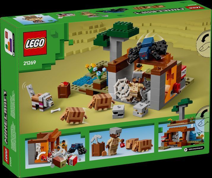 Конструктор Лего Майнкрафт Экспедиция в шахту броненосца Lego Minecraft 21269 21269 фото