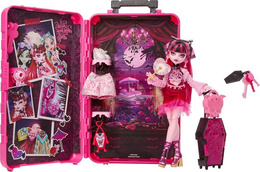 Лялька Монстер Хай Дракулаура Шафа Валіза Моторошні канікули Mattel Monster High Draculaura JDR50 JDR50 фото