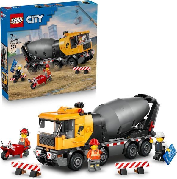 Конструктор Лего Сити Бетономешалка LEGO City Concrete Mixer 60478 60478 фото