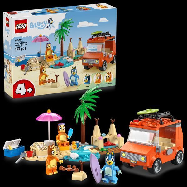 Лего Блуї Пляж і сімейна поїздка на автомобілі Блуї Lego Bluey 11202 11202 фото