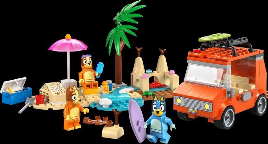 Лего Блуї Пляж і сімейна поїздка на автомобілі Блуї Lego Bluey 11202 11202 фото