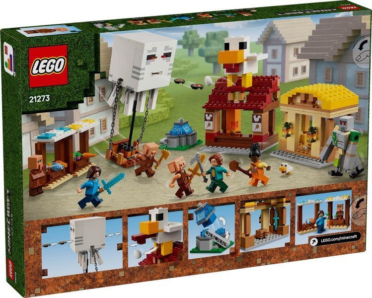 Конструктор Лего Майнкрафт Нападение шара гаста на деревню Lego Minecraft 21273 21273 фото