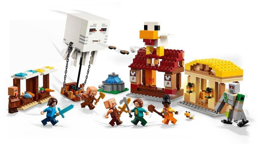 Конструктор Лего Майнкрафт Нападение шара гаста на деревню Lego Minecraft 21273 21273 фото