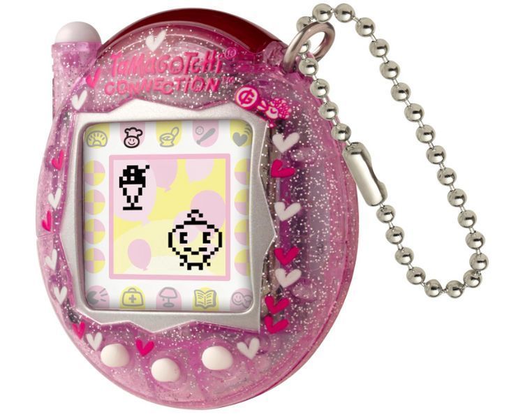 Тамагочі рожевий блиск Tamagotchi Connection Pink Glitter цифровий улюбленець Bandai 43416 43416 фото