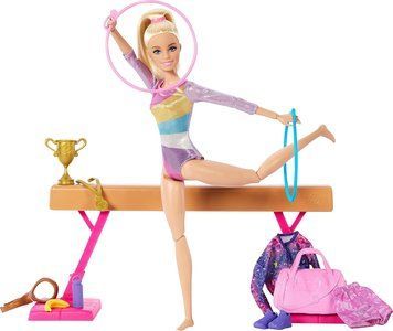 Лялька Барбі Тренування з гімнастики Barbie Gymnastics Barbie You can be HRG52 HRG52 фото