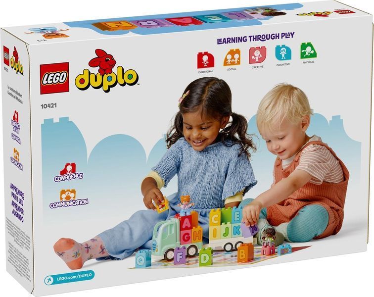 Конструктор Лего Дупло Вантажівка з алфавітом Lego Duplo 10421 10421 фото
