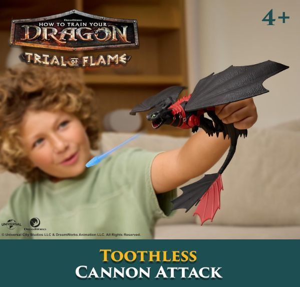 Ігровий набір Беззубик Як приборкати дракона дракон що стріляє DreamWorks Dragons Blazing Battles Spin Master 6076026 6076026 фото