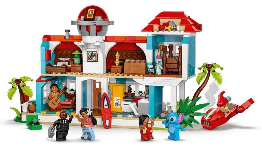 Конструктор Лего Дісней Пляжний будинок Ліло та Стіч Lego Disney 43268 43268 фото