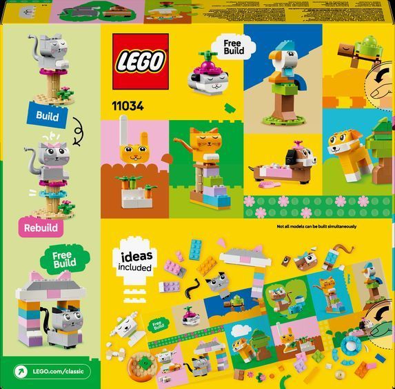 Конструктор Лего Класик Креативні домашні тварини Lego Classic 11034 11034 фото