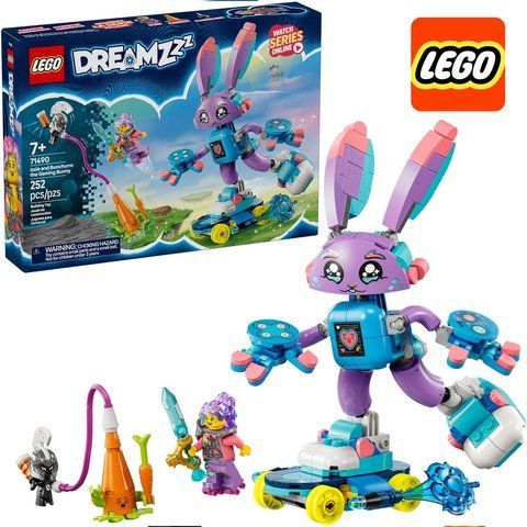 Лего Дрімз Ізі та ігровий кролик Банчуро LEGO DREAMZzz Izzie and Bunchu Bunny 71490 71490 фото