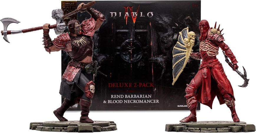 Фігурка Діабло IV Варвар та Некромант 18см Макфарлейн McFarlane Diablo IV Rend Barbarian Blood Necro 16731 16731 фото
