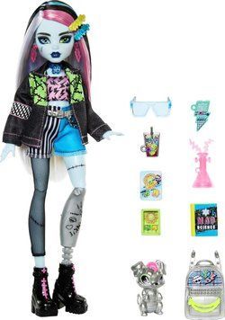 Лялька Monster High Френкі Штейн у джинсовій куртці та шортах Monster High Frankie Stein HXH73 фото