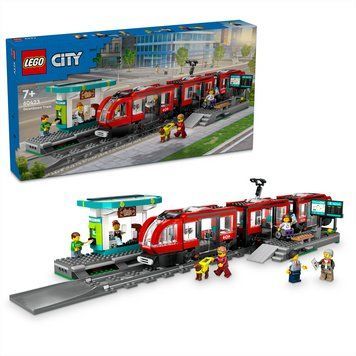 Лего Сіті Трамвай та вокзал у центрі міста LEGO City 60432 60423 фото