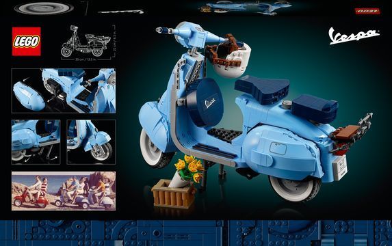 Лего Ідея Веспа 125 культовий мотороллер Lego Ideas Vespa 125 10298 10298 фото