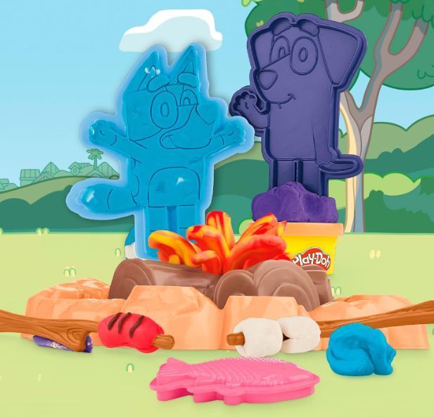 Набор для лепки Плей До Блуи Кемпинг Play-Doh Hasbro Bluey Goes Camping G0229 G0229 фото