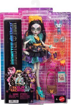 УЦІНКА!!! Лялька Монстер Хай Скеліта Калаверас Mattel Monster High Skelita Calaveras JHK34-1 JHK34 фото