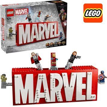 Лего Марвел Логотип і мініфігурки MARVEL Lego Super Heroes Marvel 76313 76313 фото