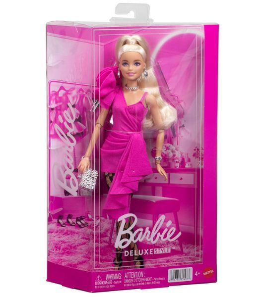 Лялька Барбі Розкішний стиль Barbie Deluxe Style №15 у рожевій сукні Barbiecore Mattel JJN73 JJN73 фото