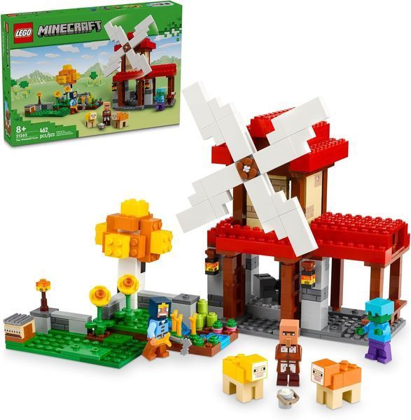 Конструктор Лего Майнкрафт Ферма з вітряком Lego Minecraft 21262 21262 фото