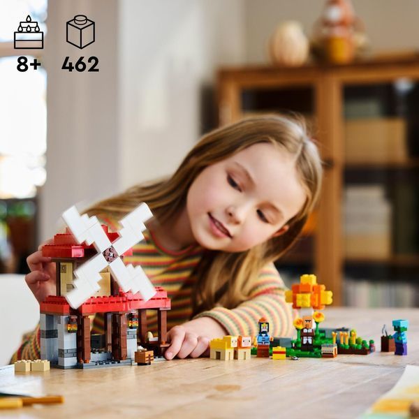 Конструктор Лего Майнкрафт Ферма з вітряком Lego Minecraft 21262 21262 фото