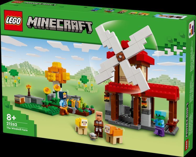 Конструктор Лего Майнкрафт Ферма з вітряком Lego Minecraft 21262 21262 фото