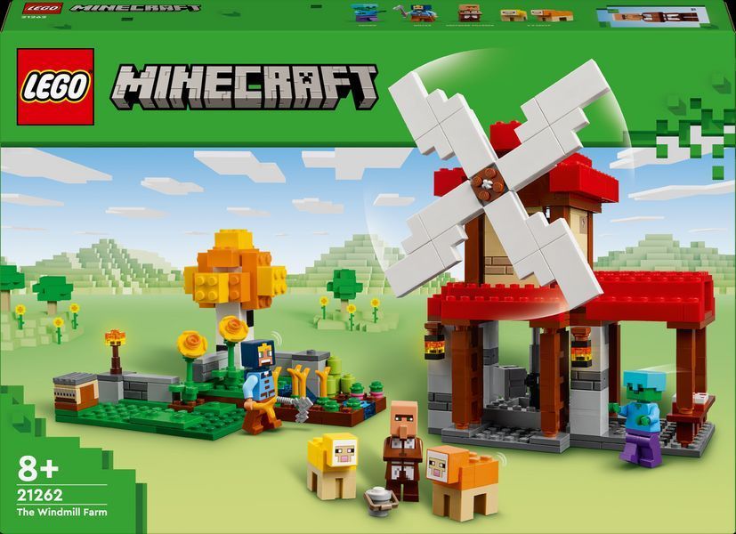 Конструктор Лего Майнкрафт Ферма з вітряком Lego Minecraft 21262 21262 фото