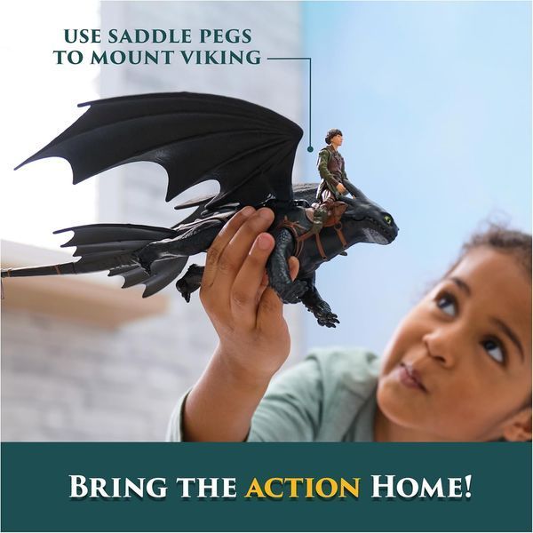 Ігрова фігурка Дракон Беззубик та Іккінг Як приборкати дракона Dreamworks Dragons Toothless - Hiccup 6074007 6074007 фото
