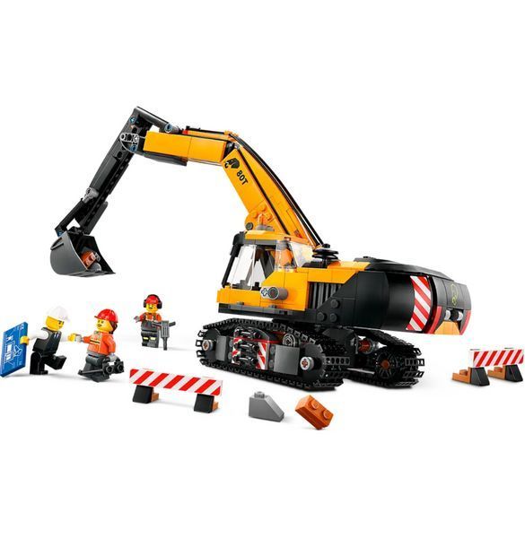 Конструктор Лего Сити Желтый строительный экскаватор Lego City Yellow Construction Excavator 60420 60420 фото