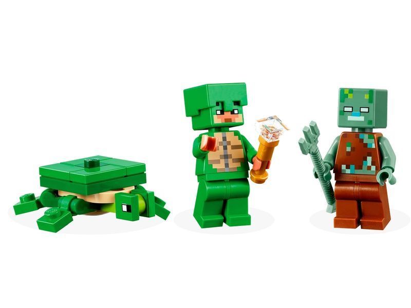 Конструктор Лего Майнкрафт Черепаховий пляжний будиночок Lego Minecraft 21254 21254 фото