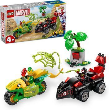 Лего Марвел Спін та погоня за мото динозавром Електро Lego Marvel Super Heroes 11198 11198 фото