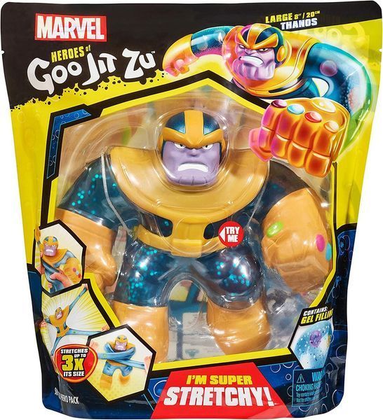 Велика Фігурка Тянучка Гу Джіт Зу Танос 20 см Goo Jit Zu Thanos 41130 фото