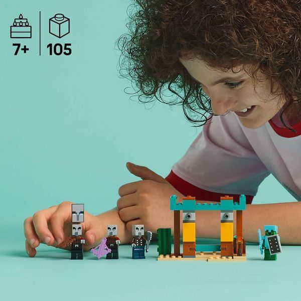 Конструктор лего Майнкрафт Пустынный патруль разбойника Lego Minecraft 21267 21267 фото