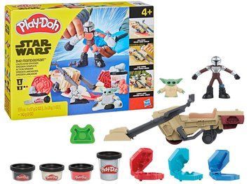 Набор для лепки Плей До Мандалорец Звёздные войны Star Wars The Mandalorian Play-Doh Hasbro с Грогу G1582 G1582 фото