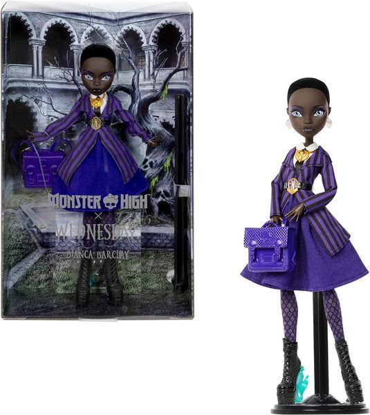 Лялька Монстер Хай Венсдей Б'янка Буркало Mattel Monster High Wednesday Bianca Barclay JDR71 JDR71 фото