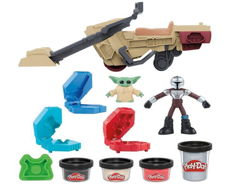 Набор для лепки Плей До Мандалорец Звёздные войны Star Wars The Mandalorian Play-Doh Hasbro с Грогу G1582 G1582 фото