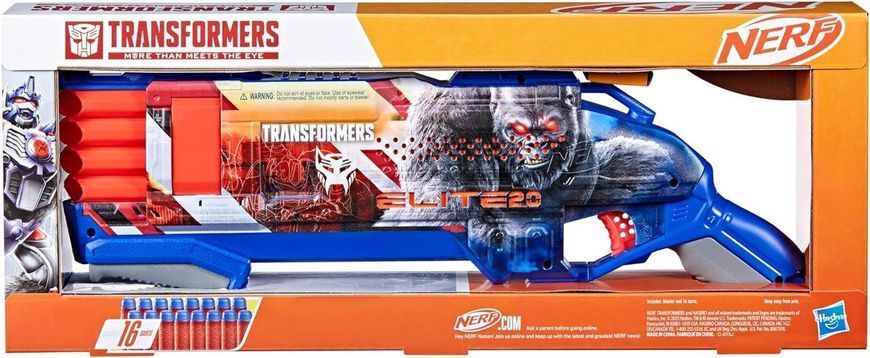 Бластер Nerf Трансформери Оптимус Праймал Nerf Transformers Optimus Primal Dart Blaster F9715 F9715 фото