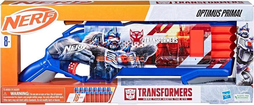 Бластер Nerf Трансформери Оптимус Праймал Nerf Transformers Optimus Primal Dart Blaster F9715 F9715 фото